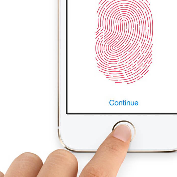 Biometric authentication by fingerprints