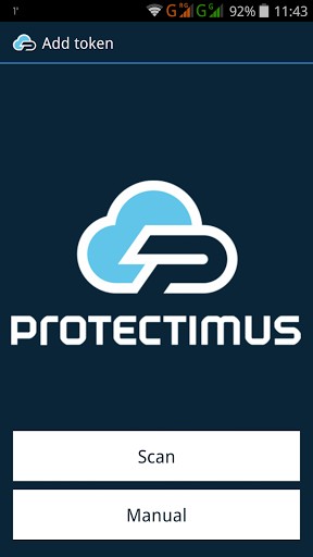 One time password token Protectimus SMART for mobile authentication