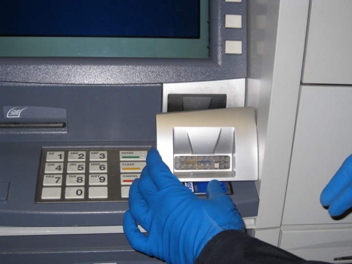 ATM skimmer for credit card fraud