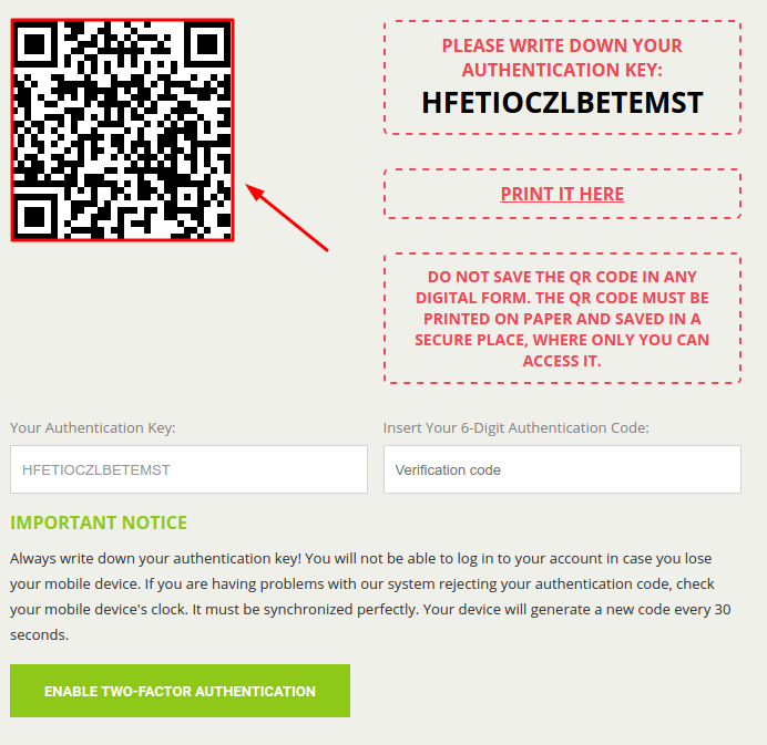how to do two factor authentication on bitstamp