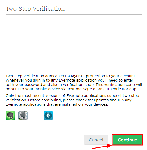 How to Enable Evernote 2FA with Protectimus Slim NFC