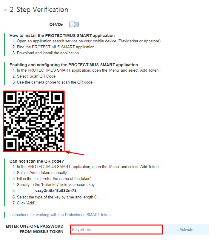 How to Enable Interkassa 2FA with Protectimus Slim NFC