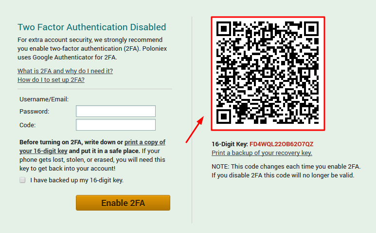 How to Enable Poloniex 2FA with Protectimus Slim NFC