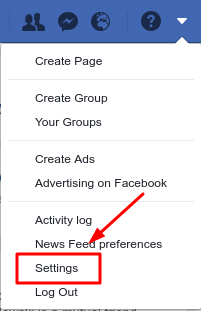 Facebook settings