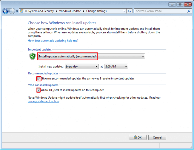 Windows Computer Safety Tips - Enable automatic Windows updates