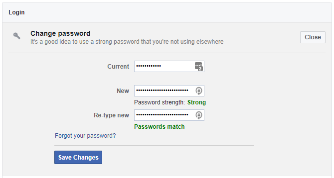 How to Protect Facebook Account from Being Hacked change password