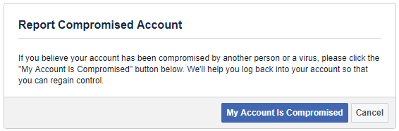 How to Protect Facebook Account from Being Hacked report compromised account
