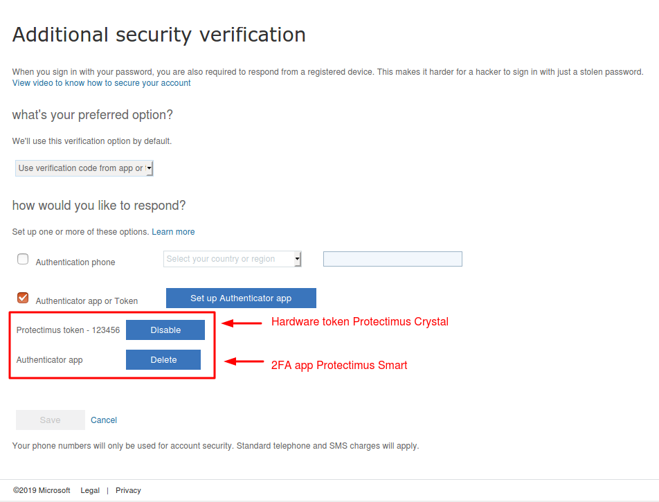 Hardware Tokens for Azure MFA - Protectimus Solutions