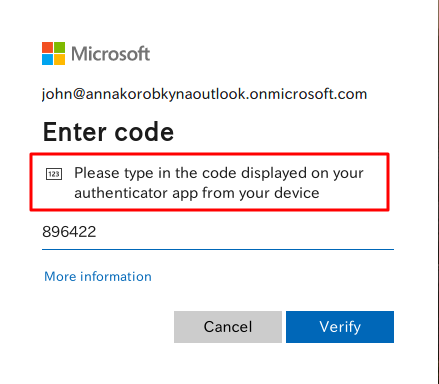 OTP entry field