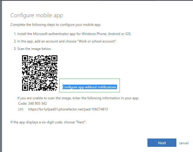 Office 365 two factor authentication with hardware token Protectimus Slim NFC - how to add Protectimus hardware token to Office 365 MFA