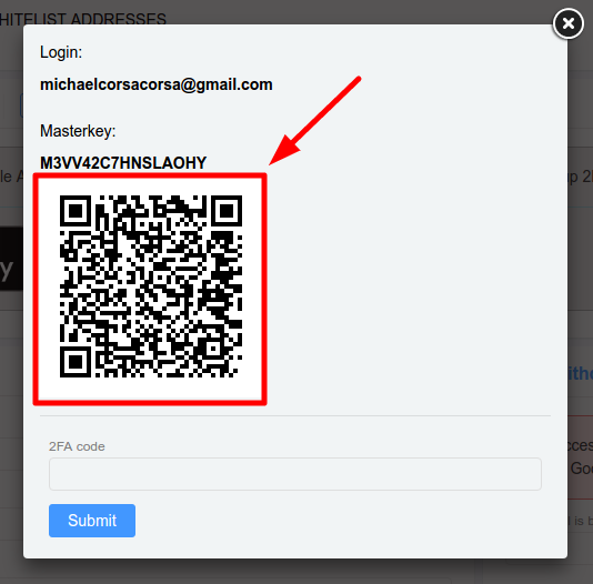 How to Set Up 2 Factor Authentication on ICE3X step 5 scan the QR code