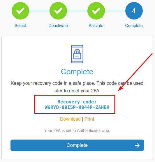 LiteBit 2FA with a hardware token Protectimus Slim NFC setup guide - Step 11