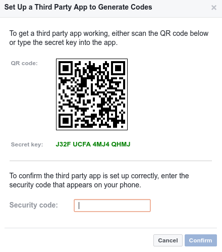 How to set up TOTP token secret key in QR code