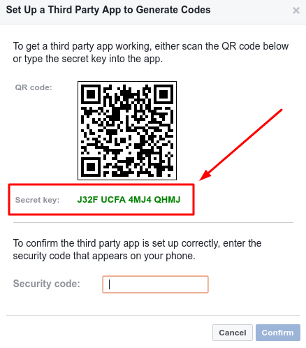 An example of the secret key for Protectimus Flex TOTP token the seed is no longer than 32 symbols in Base32