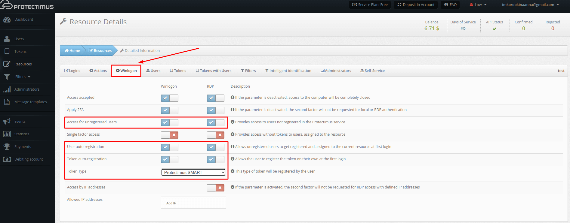 How to enable users and tokens autoregistration in Protectimus Cloud Service