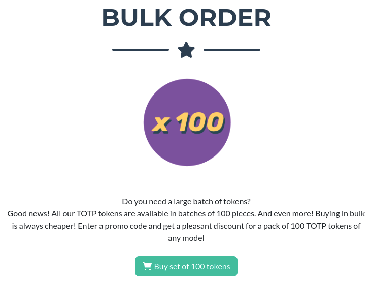 Bulk Discounts for 2FA Pricing