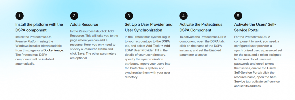 How to set up Protectimus DSPA