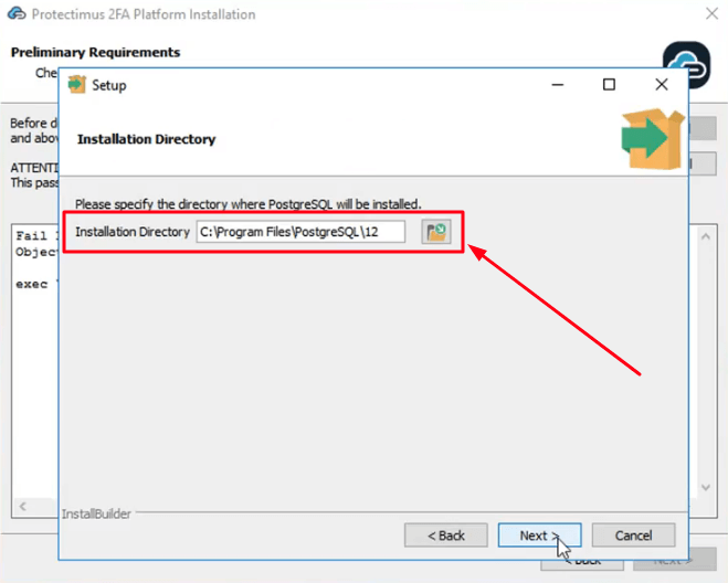 How to install the Protectimus On-Premise Two-Factor AUthentication Platform on Windows - step 5