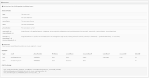 Protectimus 2FA system setup - Import users CSV file example