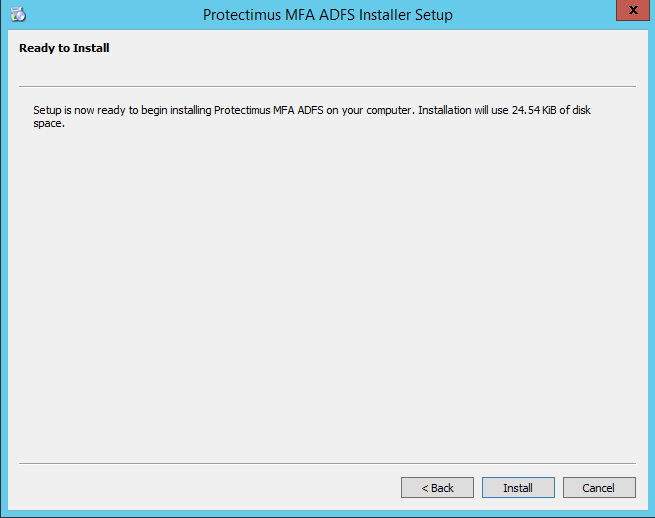 How to set up ADFS two-factor authentication with Protectimus - step 4