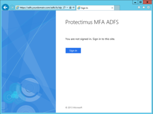 Checking the correctness of the Protectimus ADFS installation