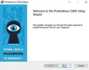 Protectimus OWA two-factor authentication component installation - step 1