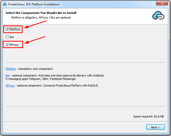 How to install Protectimus RProxy and Protectimus Platform