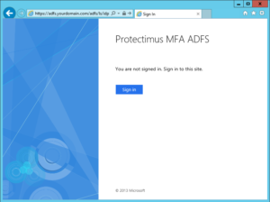 ADFS 4.0 two-factor authentication setup - step 8