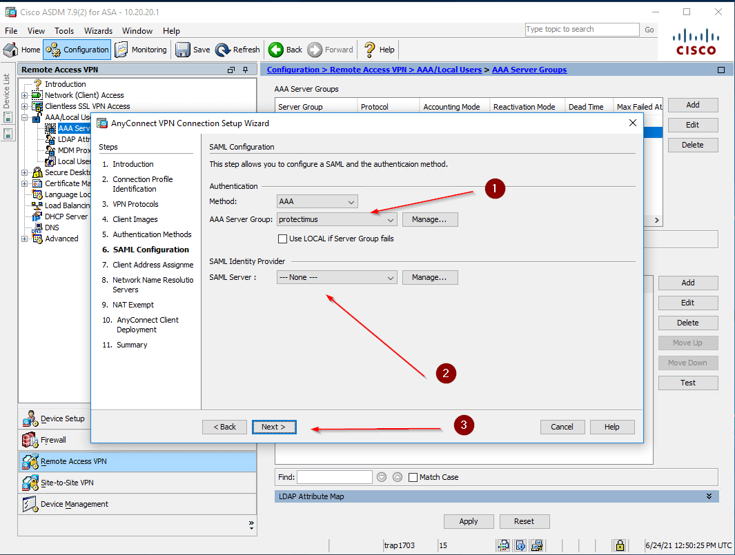 Cisco AnyConnect two-factor authentication setup - step 11