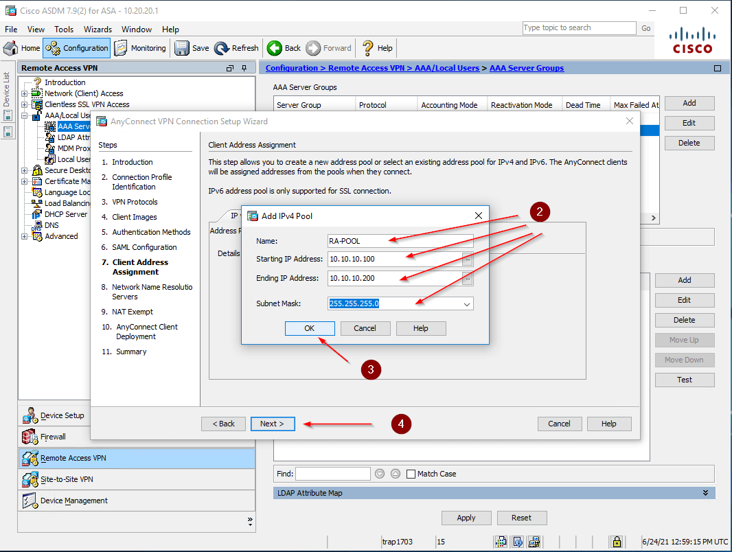 Cisco AnyConnect two-factor authentication setup - step 13