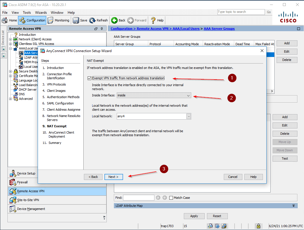 Cisco AnyConnect two-factor authentication setup - step 15