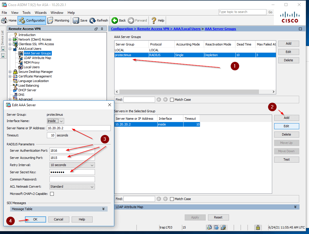 Cisco AnyConnect two-factor authentication setup - step 2