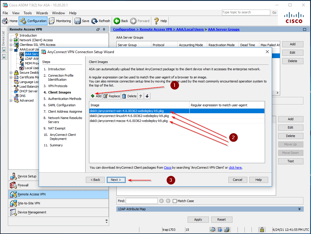 Cisco AnyConnect two-factor authentication setup - step 9