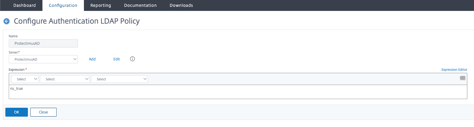 Citrix Gateway two-factor authentication setup - step 2