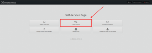 User Interaction with the Protectimus Users' Self-Service Portal - step 5