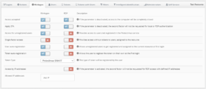 Protectimus Winlogon setup - Winlogon tab settings configuration