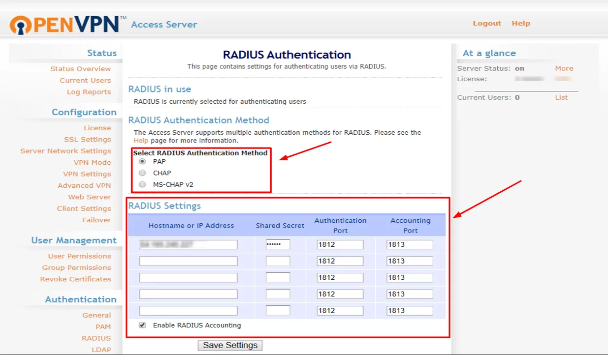 OpenVPN 2FA setup - Configure OpenVPN Server authentication policies - step 5