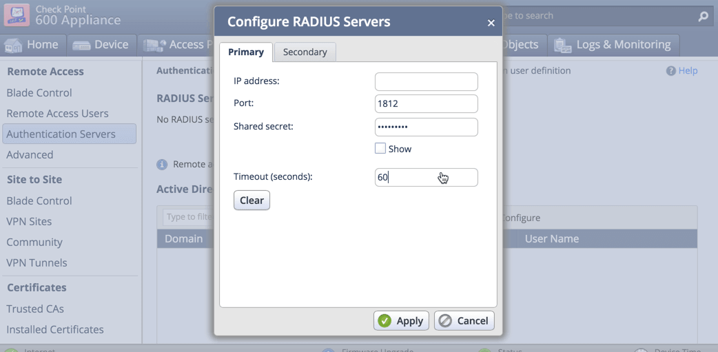 Check Point VPN 2FA Setup  - step 4