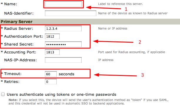 Juniper VPN 2FA setup via RADIUS - Step 1