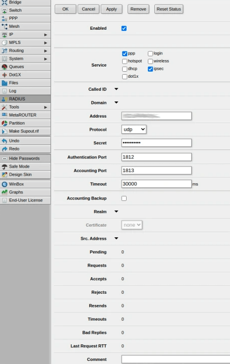 MikroTik VPN 2FA setup - step 1