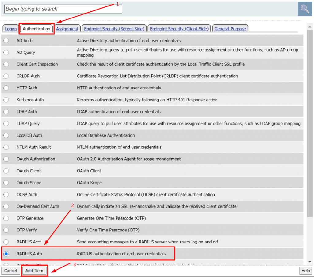 How to set up F5 BIG-IP APM two-factor authentication - step 6