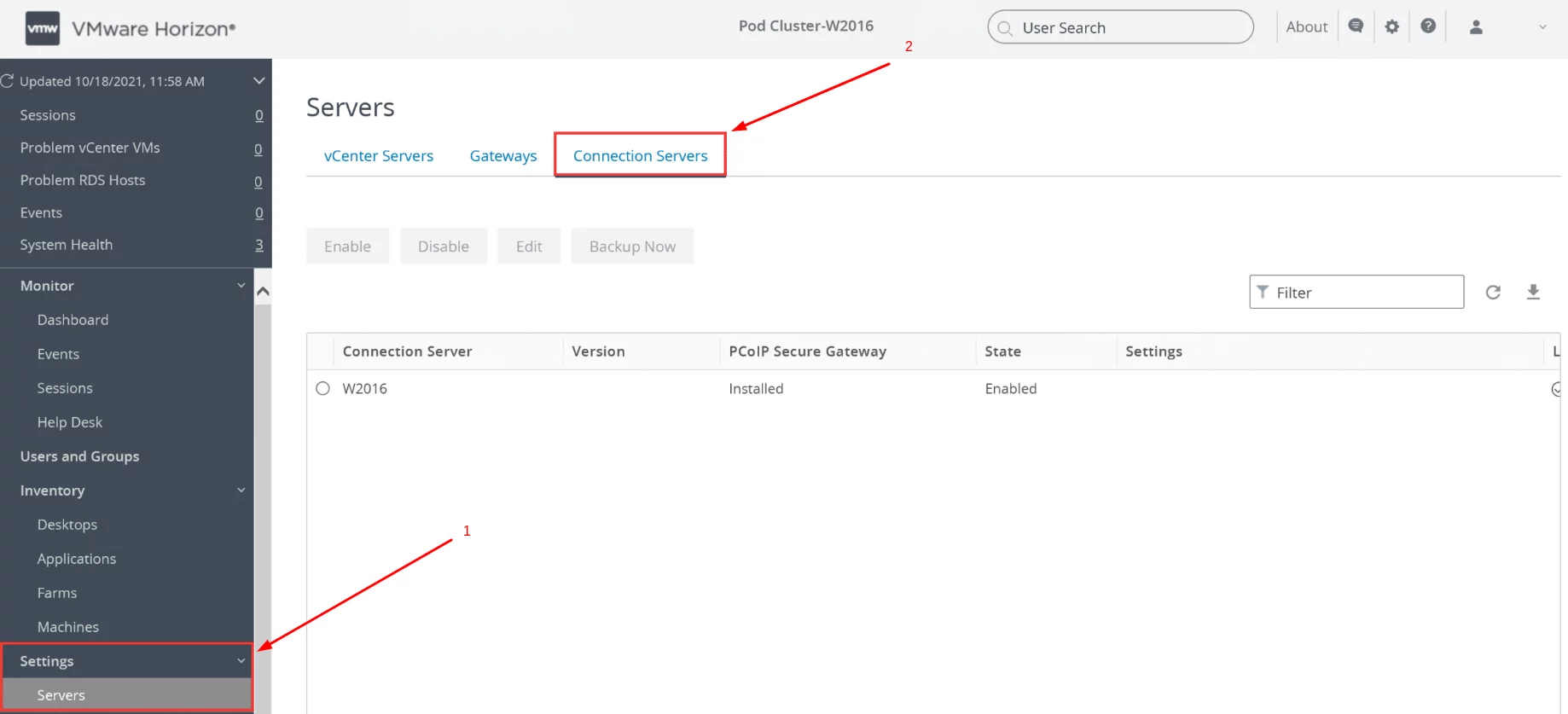 How to set up VMware Horizon 2FA via RADIUS -  step1