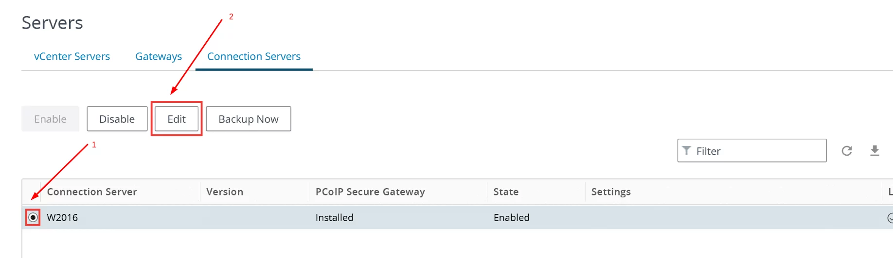 How to enable VMware Horizon View 2FA via RADIUS -  step1