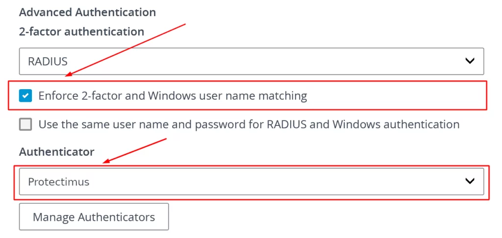 How to set up VMware Horizon multi-factor authentication via RADIUS -  step1