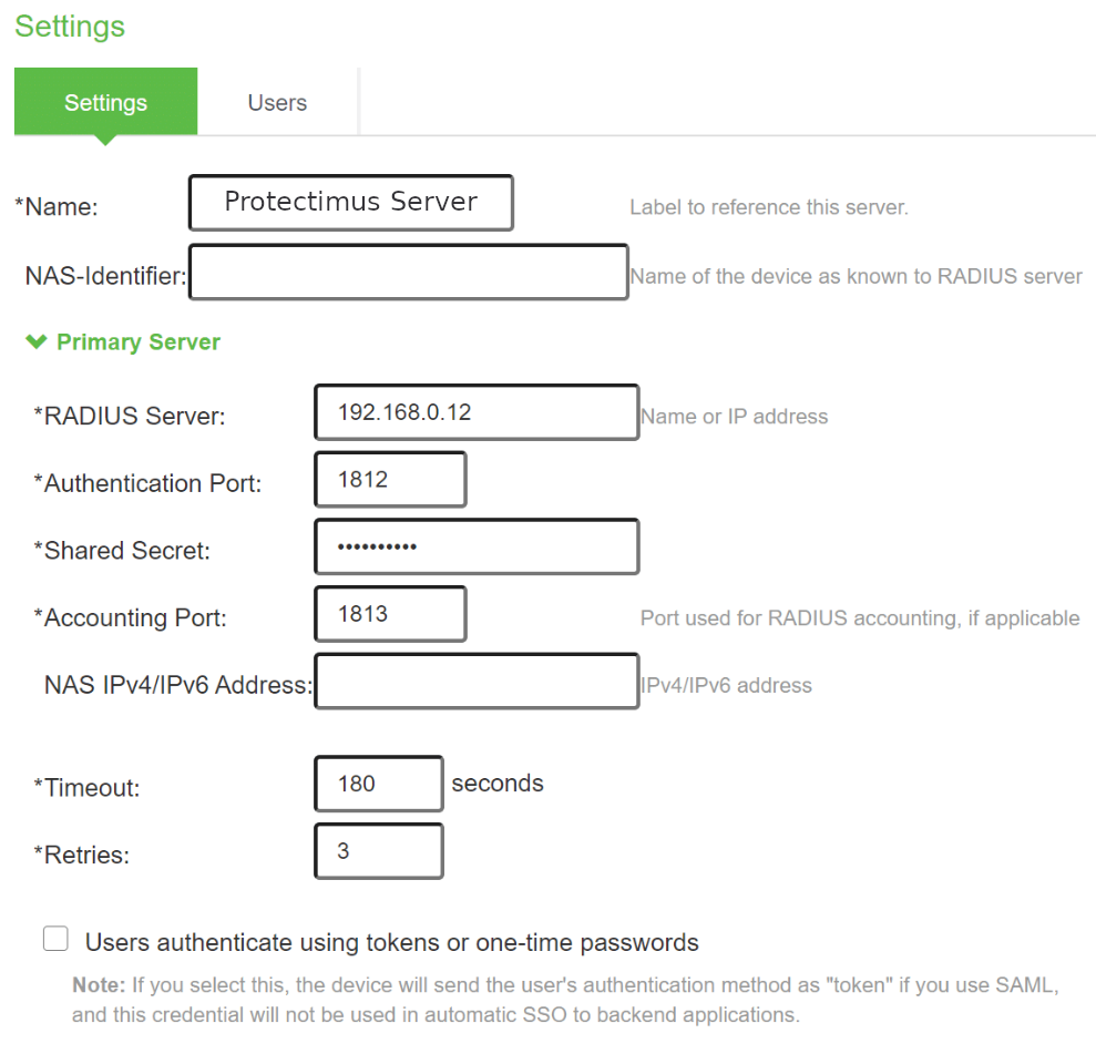 Как настроить двухфакторную аутентификацию для Pulse Connect Secure SSL VPN — шаг 4