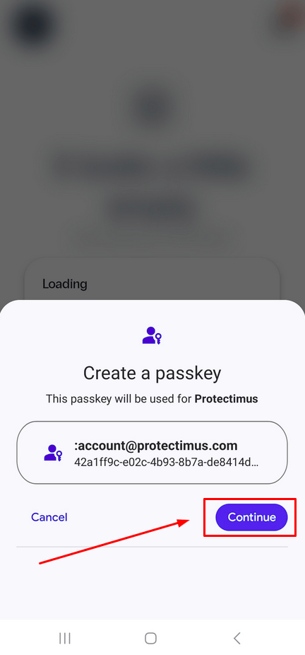 Adding push tokens to MFA app Protectimus Smart OTP - Step 3