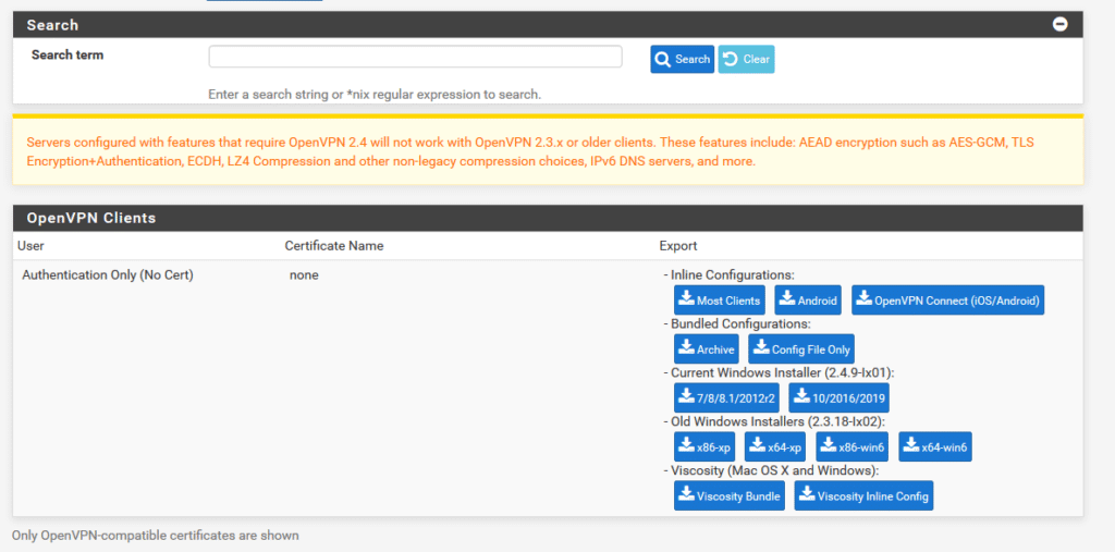 PfSense OpenVPN two-factor authentication setup - step 7