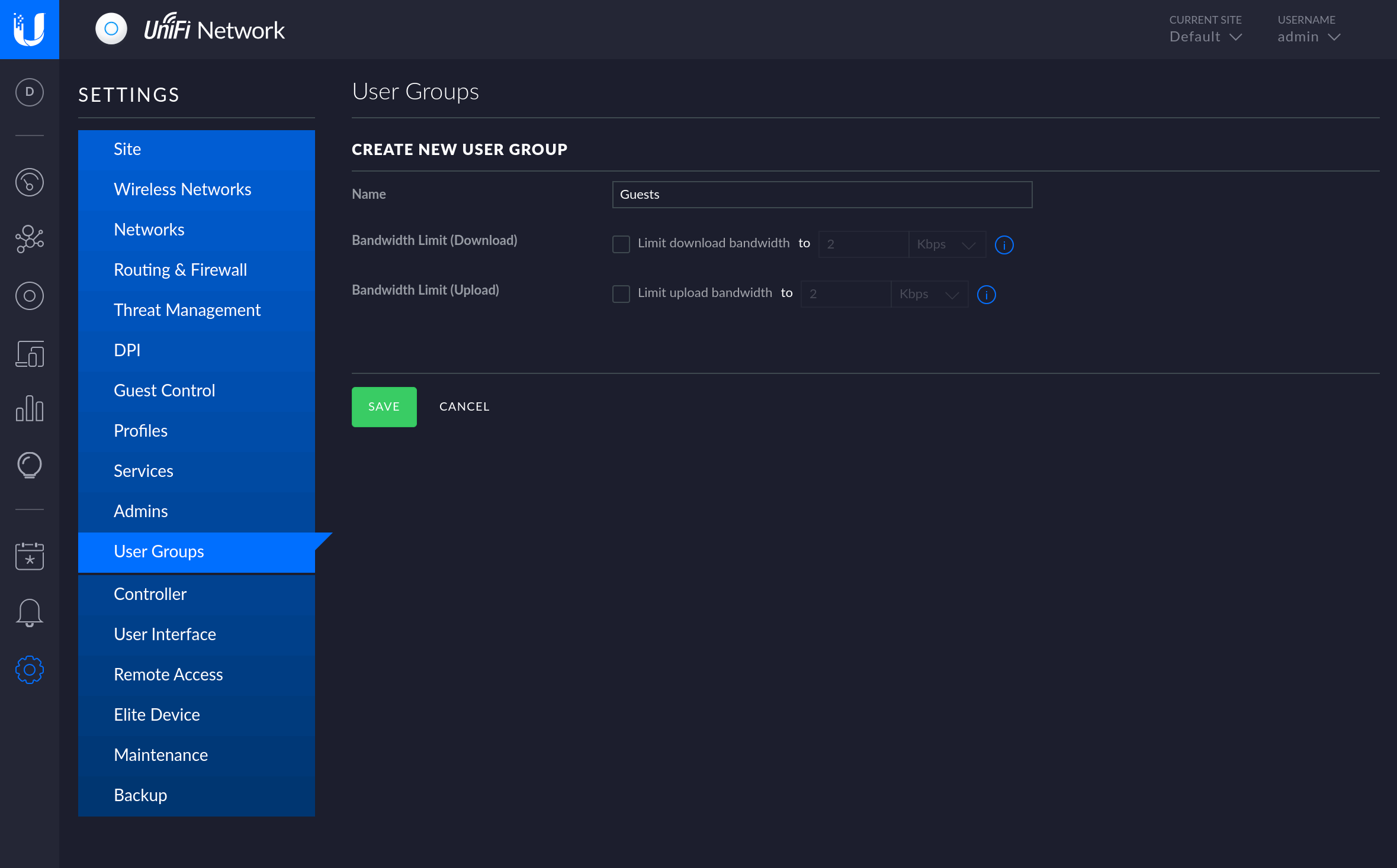 How to setup the Unifi Captive Portal for your Guests - Step 1 -Create a Guest User group