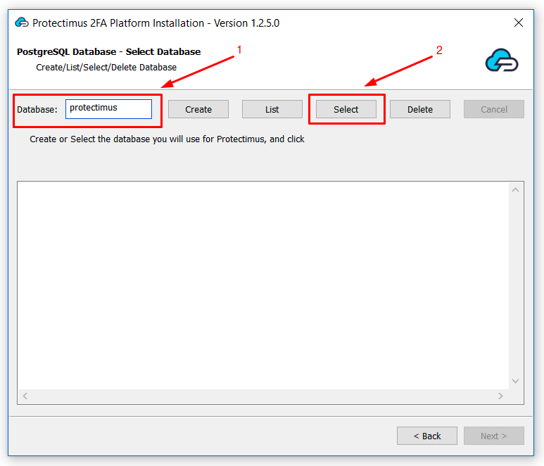 Install the new version of the Protectimus On-Premise Platform - Step 5