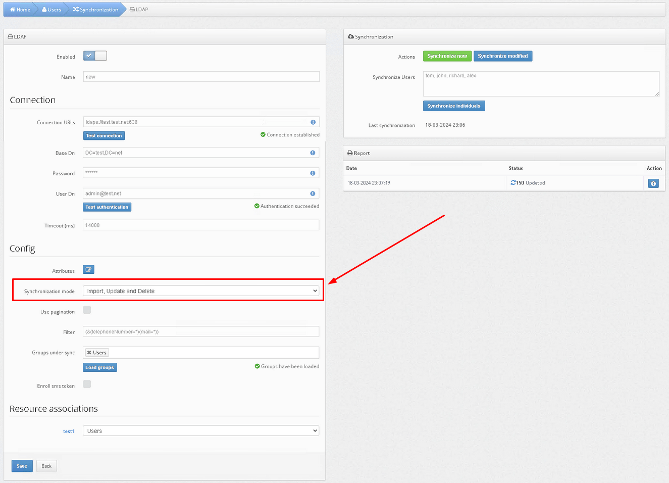 How to enable Protectimus on-premise platform users synchronization with your user directory - Imporing Users